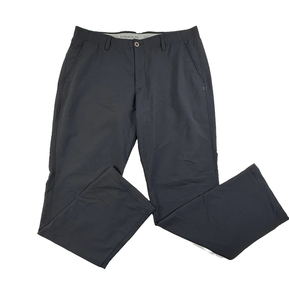Under Armour Men's Match Play Straight Leg Golf Pants 38x34 Black